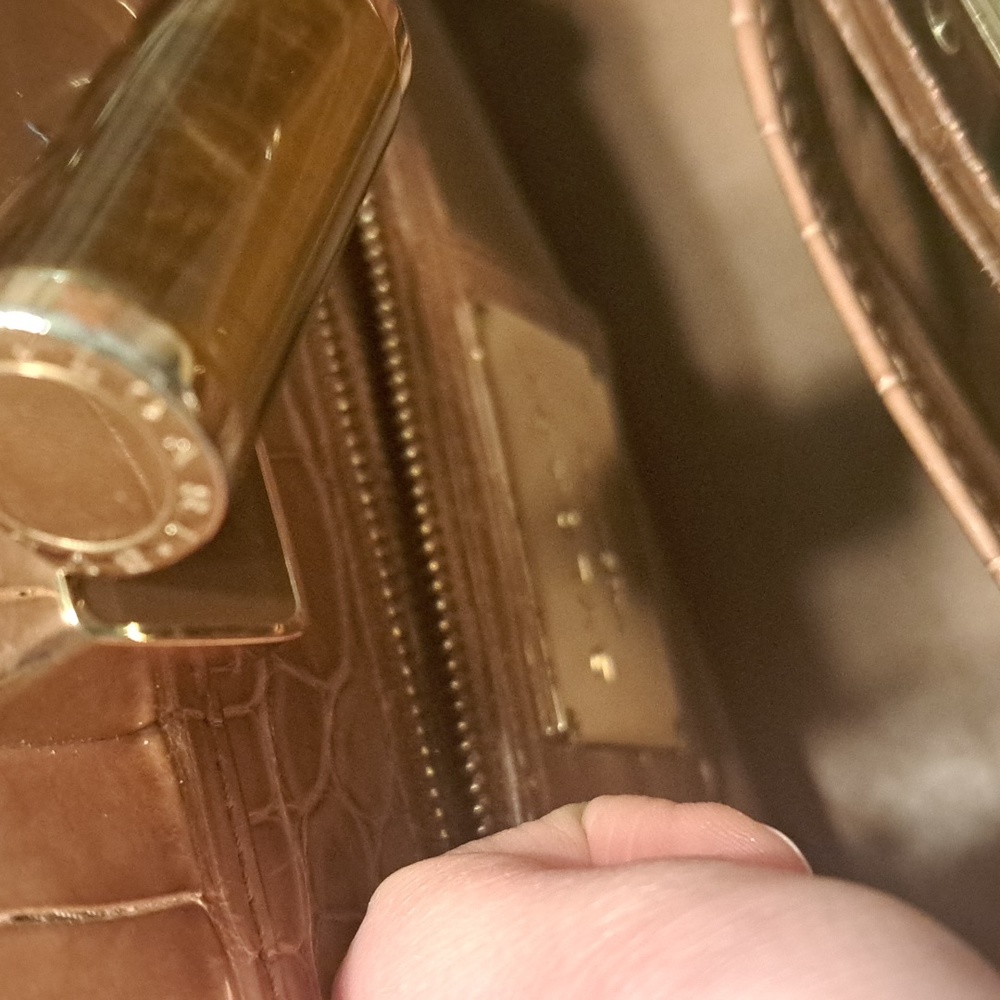 VERY RARE! Bulgari Isabella Rosselini Crocodile leather purse, beige - Picture 5 of 11